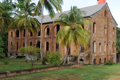devils island, prison hospital remains