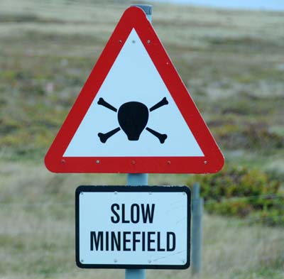 falkland islands, stanley minefields