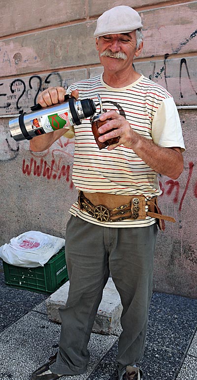 uruguay, montevideo, yerba mate drinker