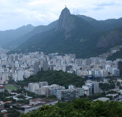 brazil, rio de janeiro, christ the redeemer skyline