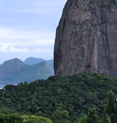 brazil, rio de janeiro, sugarloaf mountain terrain