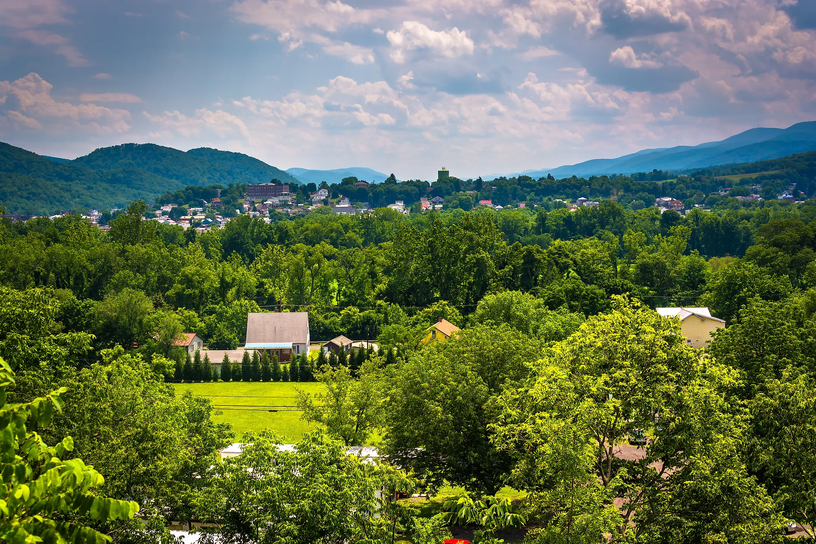 View of the landscape near Keyser, West Virginia.