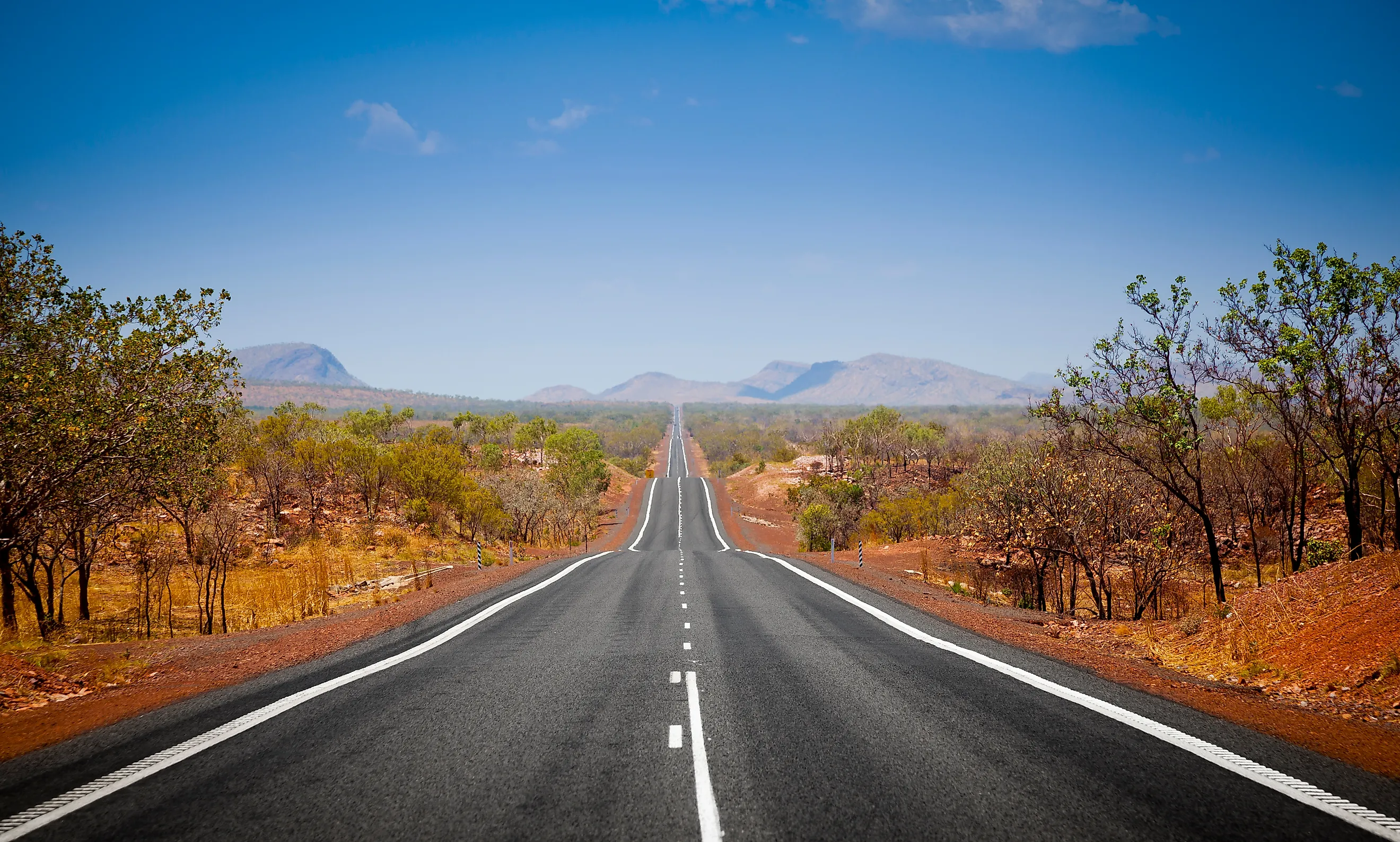 The open road in Kimberly, Western Australia.