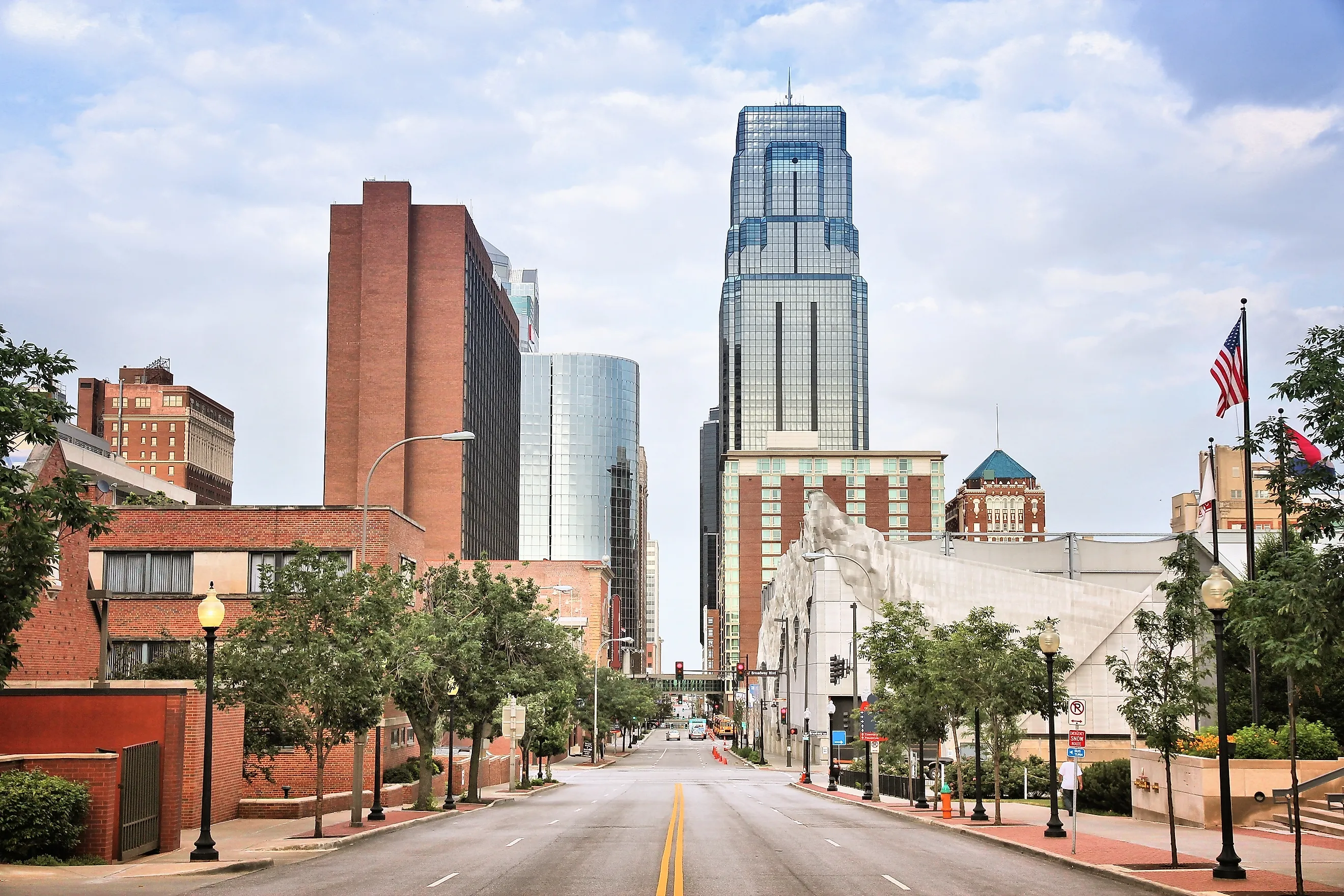 Kansas City - a city in the United States. Downtown skyline.