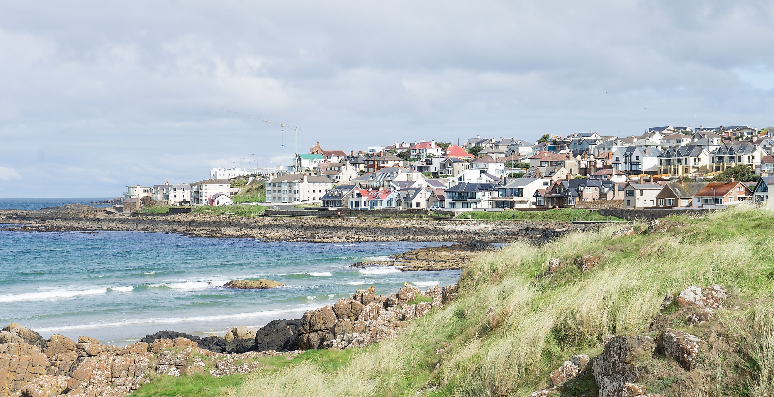 Irish coastline near the small town Portstewart in County Derry, Northern Ireland.