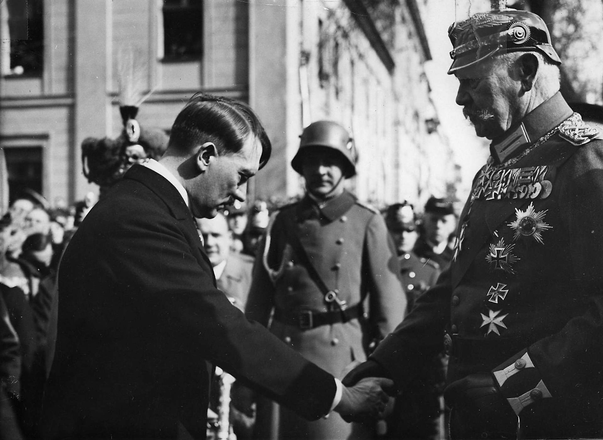 Hitler and Paul von Hindenburg on the Day of Potsdam, 21 March 1933