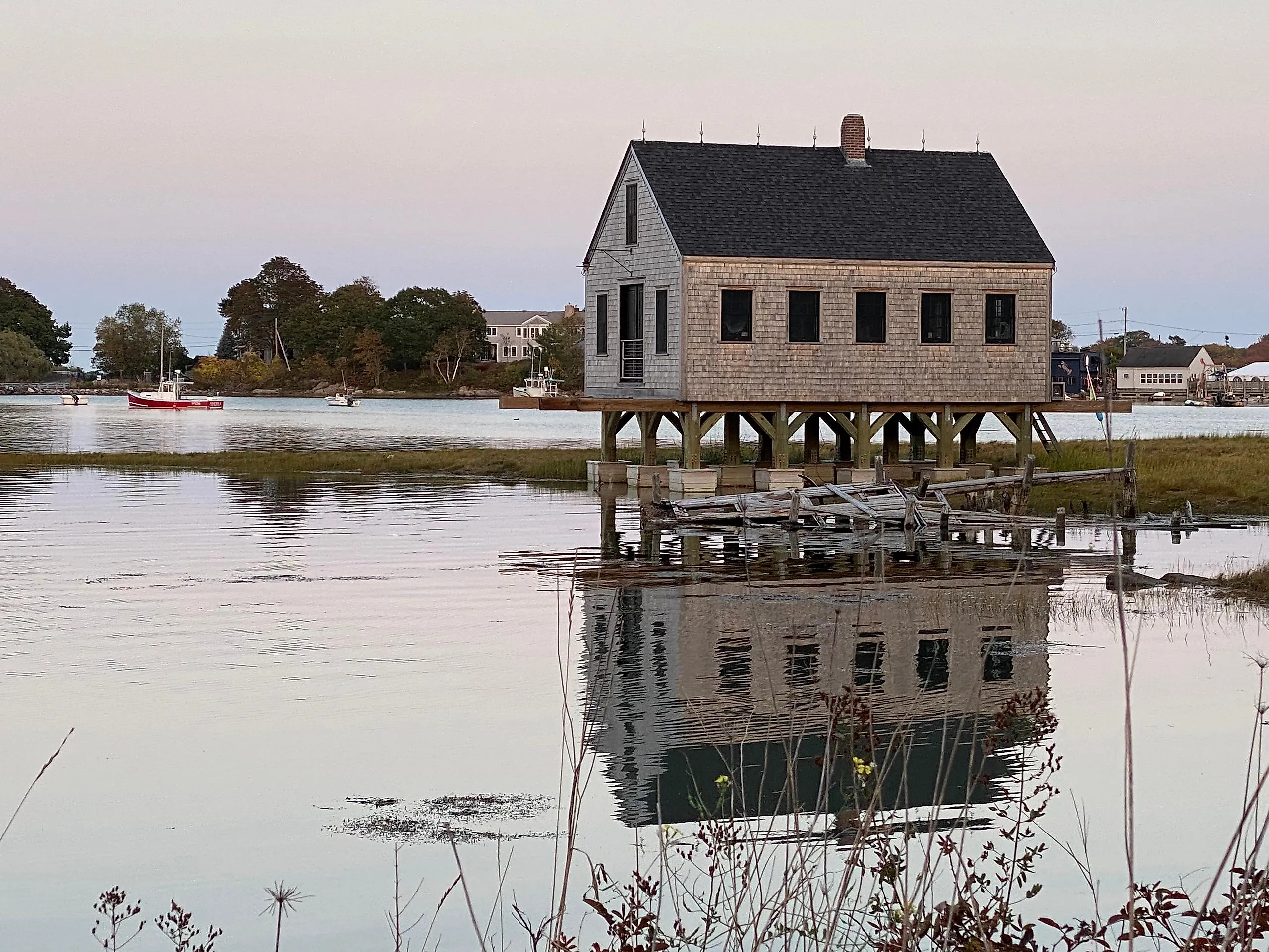 Cape Porpoise Fishing Shack in Kennebunkport, Maine.