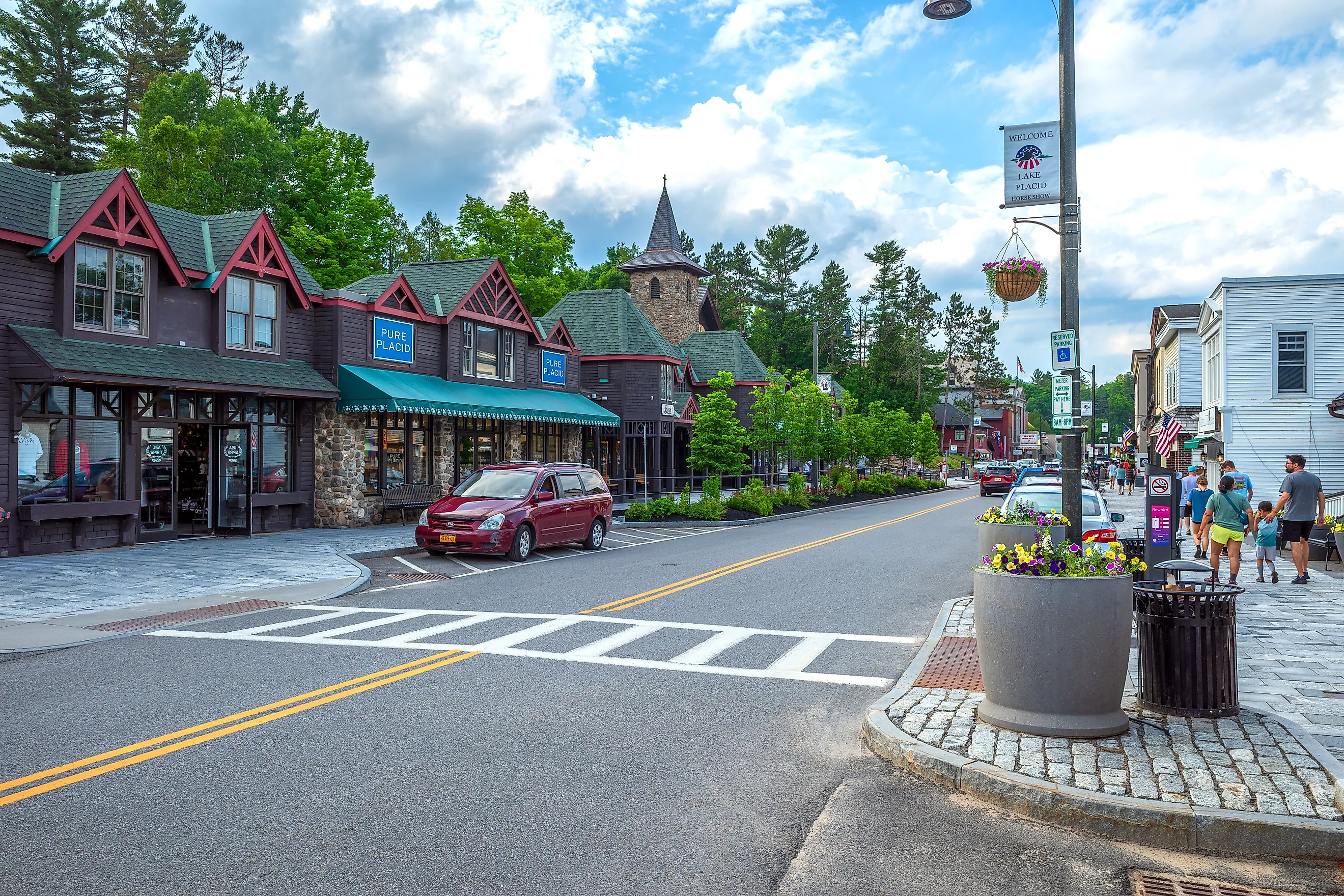 Main Street in Lake Placid, New York. Image credit: Karlsson Photo / Shutterstock.com.