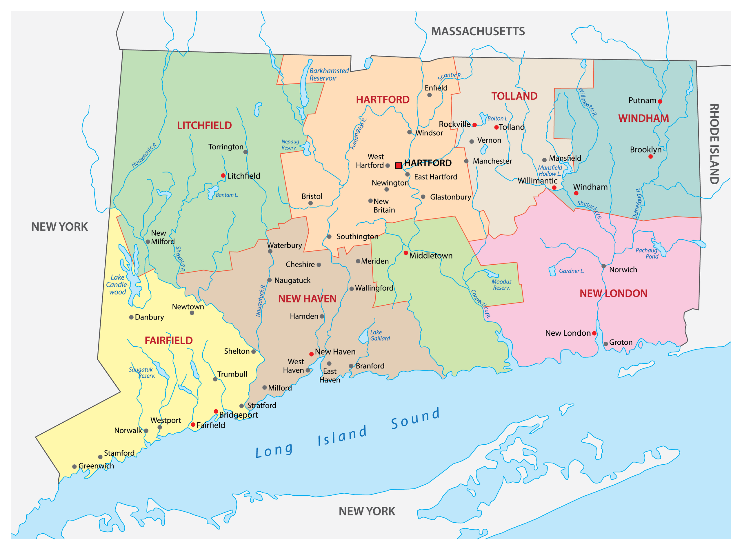 Map Of Ct Towns And Counties - Calendar 2024