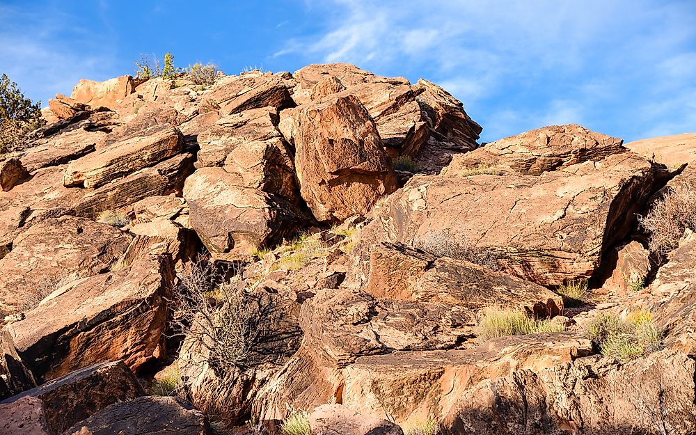 Igneous rocks in Arches National Park, Utah.