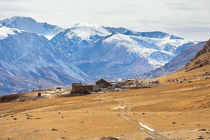 The Tibetan Plateau in China can be considerably arid due to the rain shadow effect it receives from the massive Himalayas rising nearby.