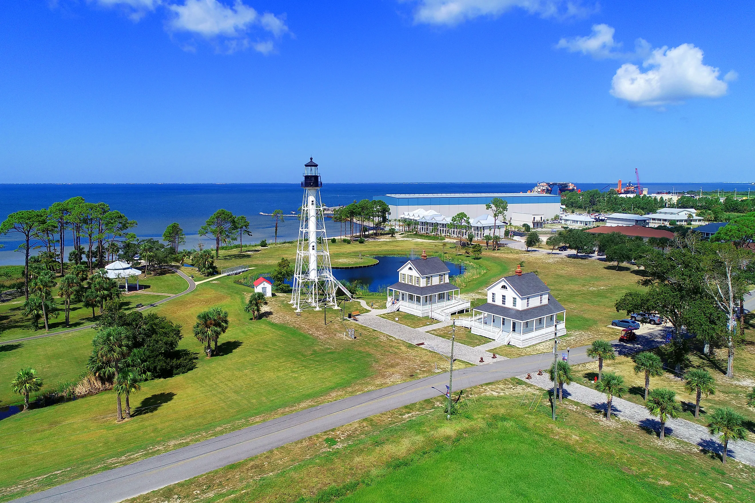 Cape San Blas Lighthouse in George Core Park in Port St. Joe, Florida.
