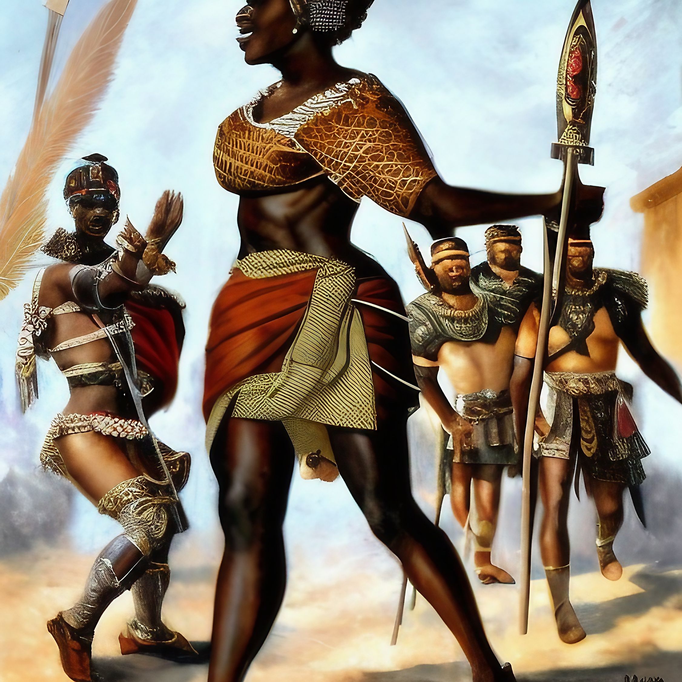 A depiction of Queen Amanirenas