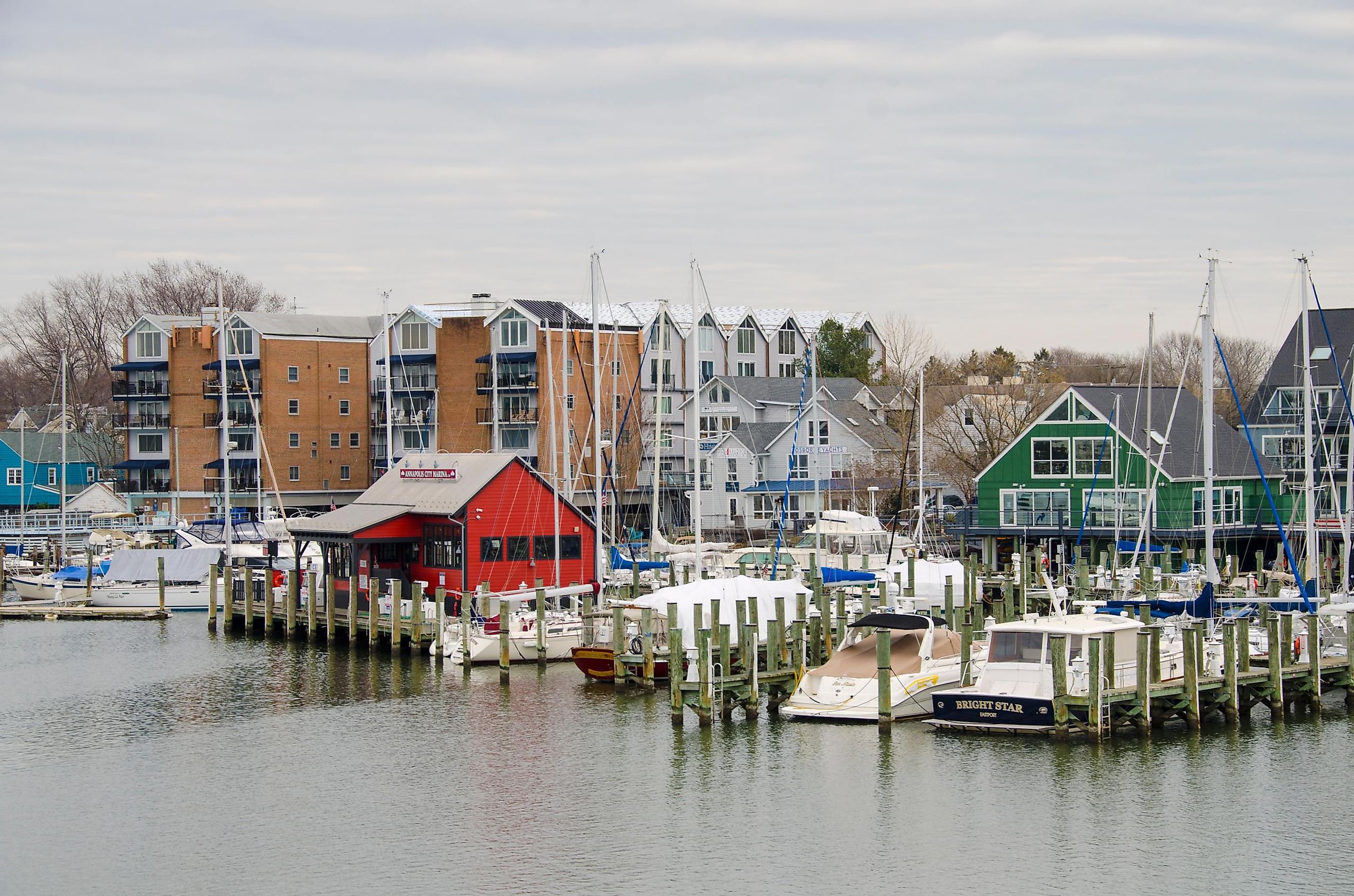 The marina at Annapolis, Maryland.