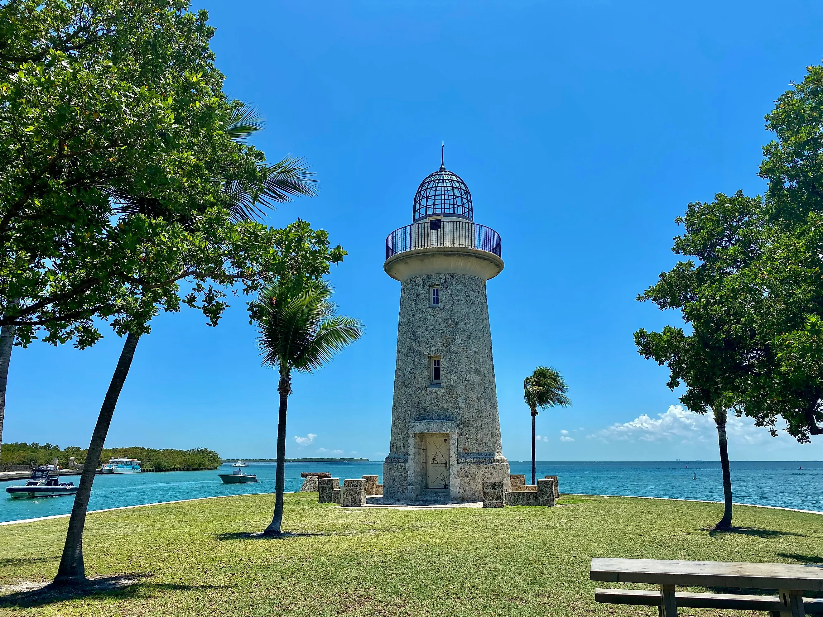 Lighthouse in Biscayne National Park, Florida.