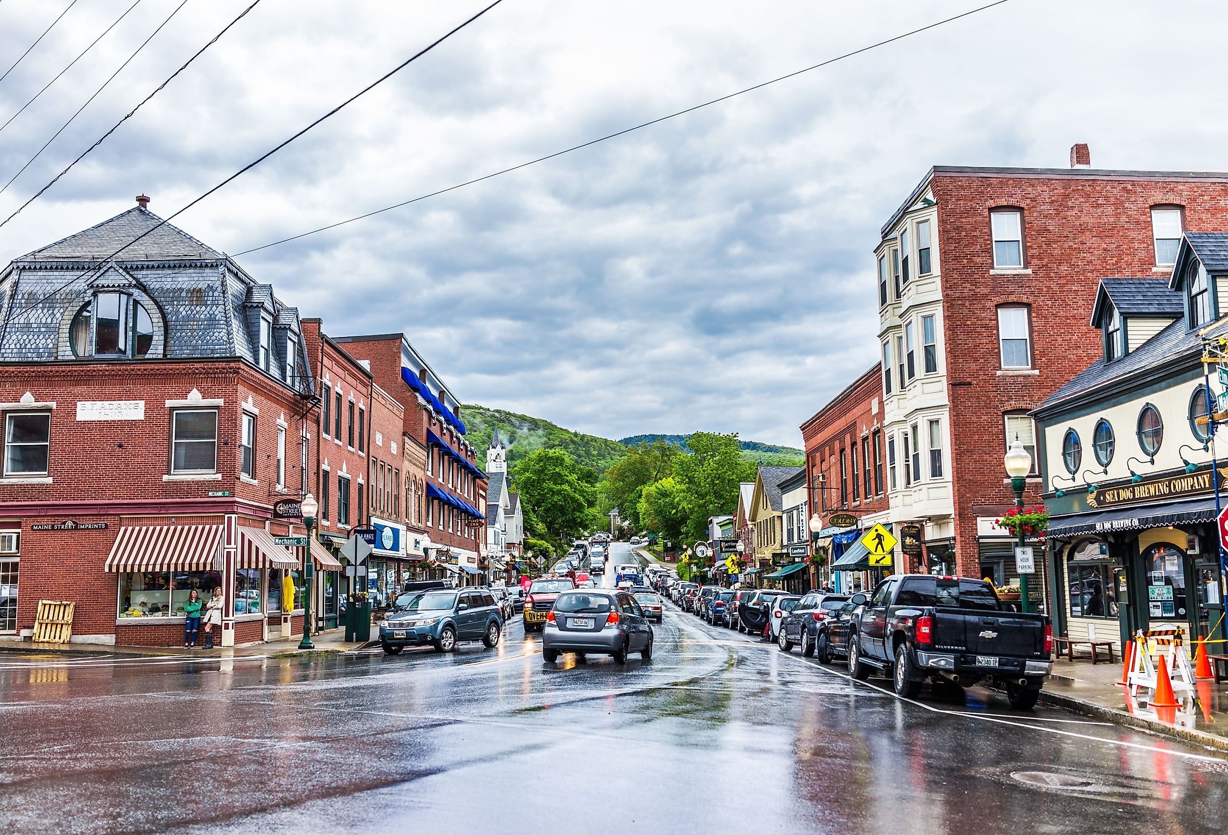 The downtown village of Camden, Maine. Image credit: Kristi Blokhin via Shutterstock.com 