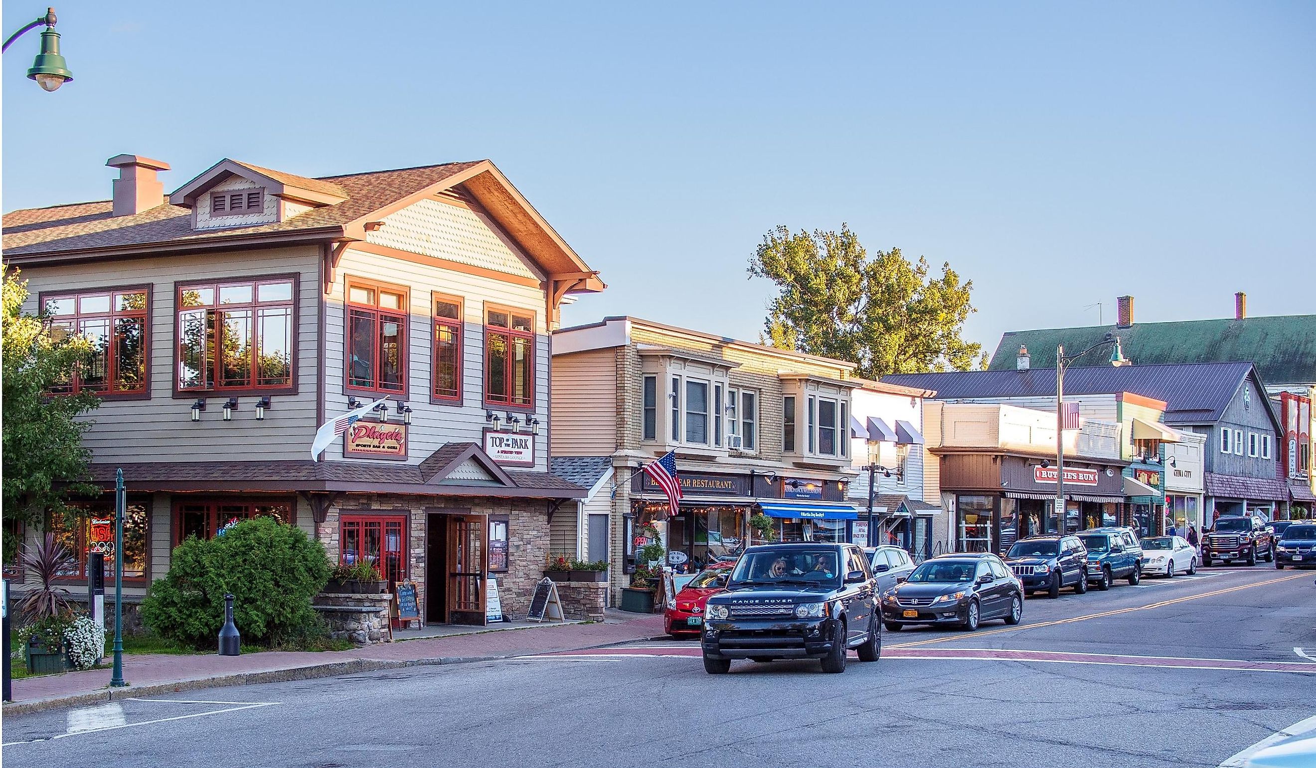 Main Street, located in Lake Placid in Upstate New York state, USA. Editorial credit: Karlsson Photo / Shutterstock.com