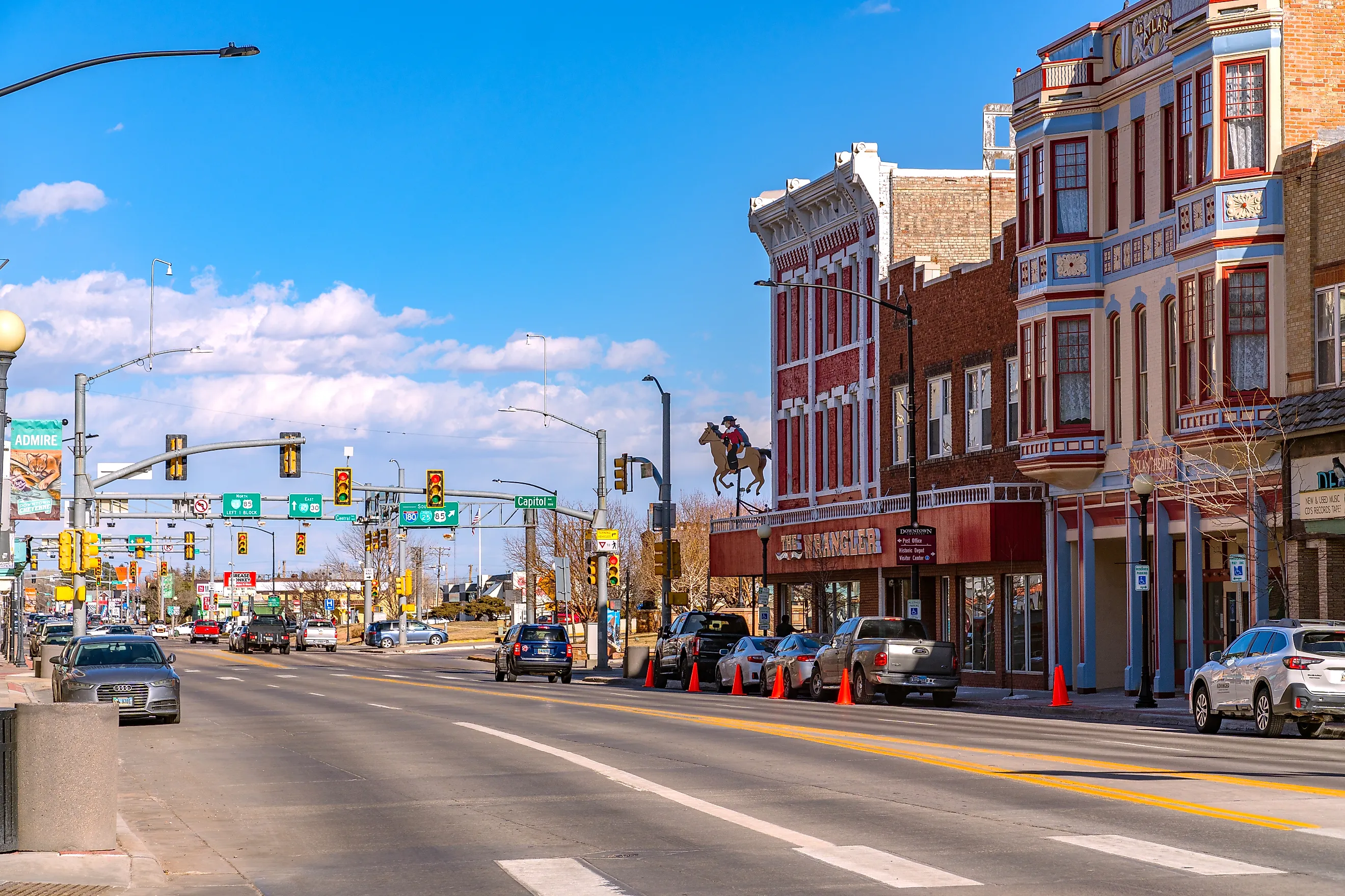Downtown Laramie, Wyoming. Editorial credit: Ken Wolter / Shutterstock.com