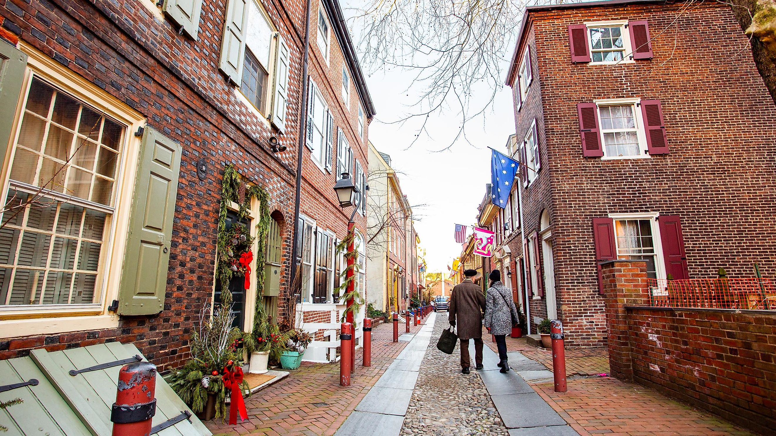 Elfreth’s Alley. Philadelphia, Pennsylvania