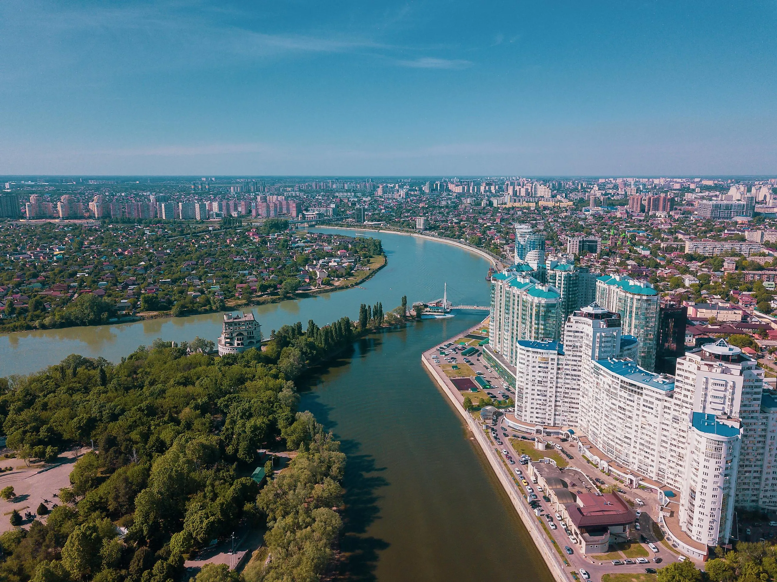 The Kuban River in Russia.