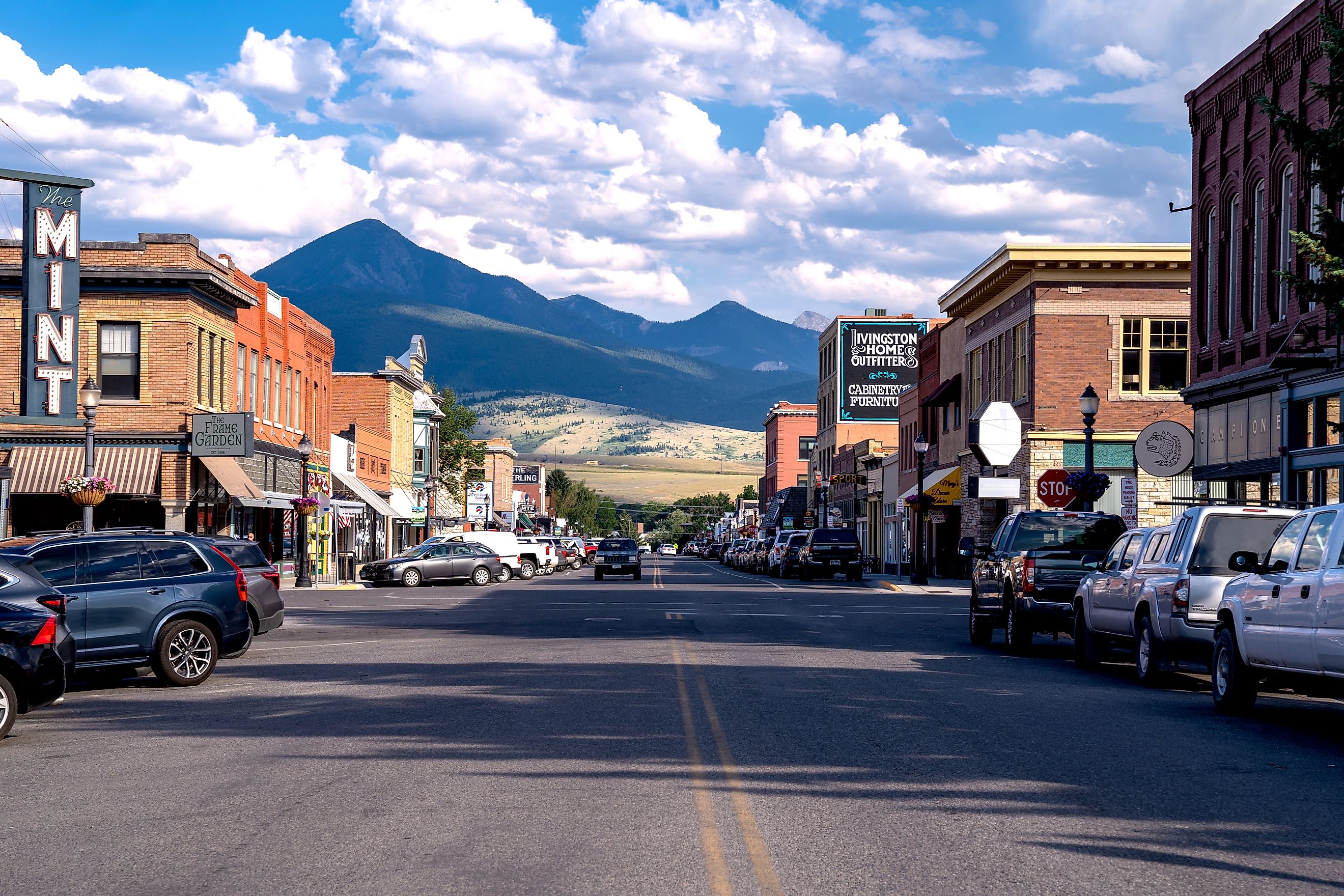 View of the Main Street in Livingston, Montana. Editorial credit: melissamn / Shutterstock.com.
