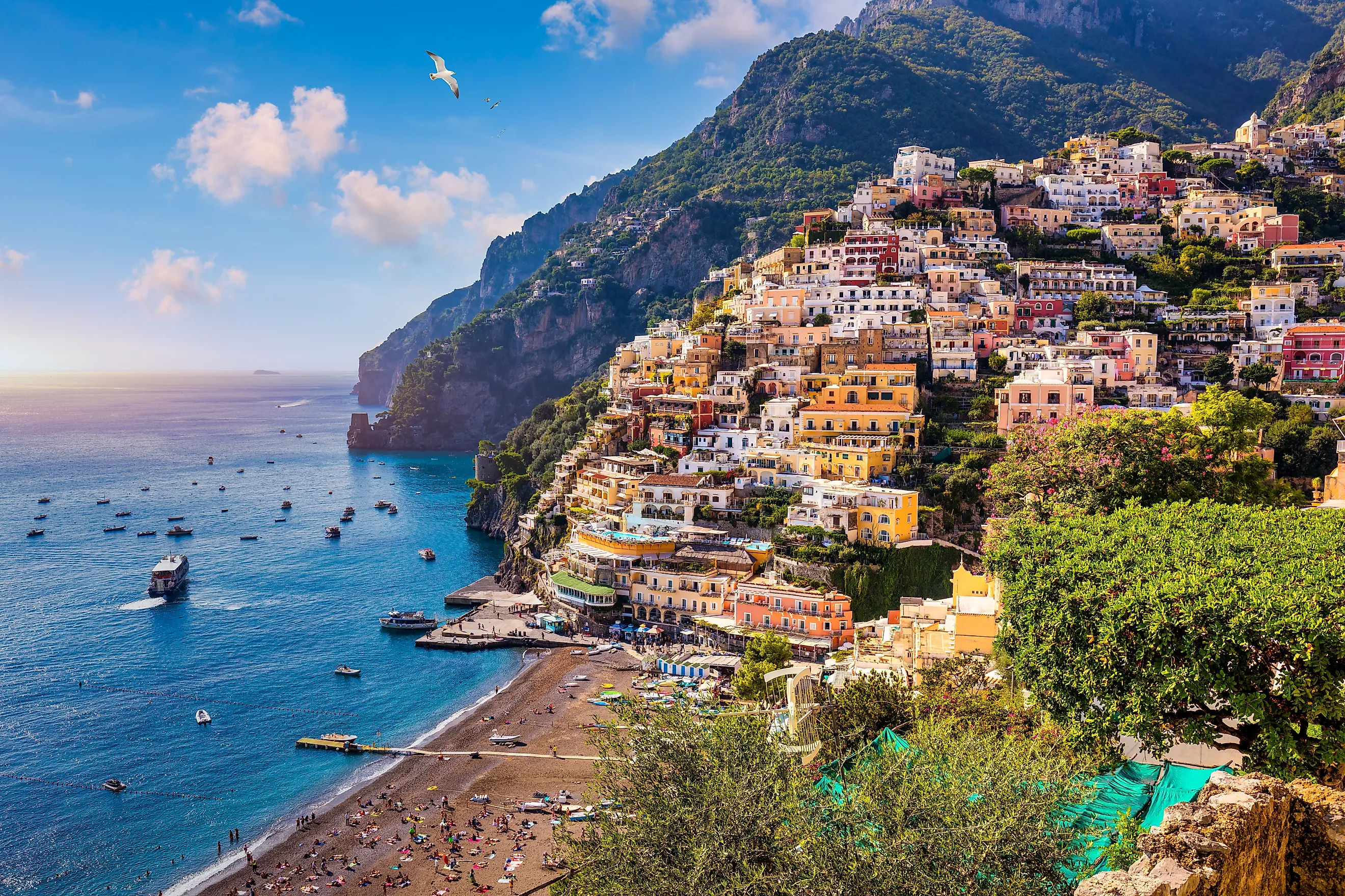 The beautiful town of Positano, Italy.