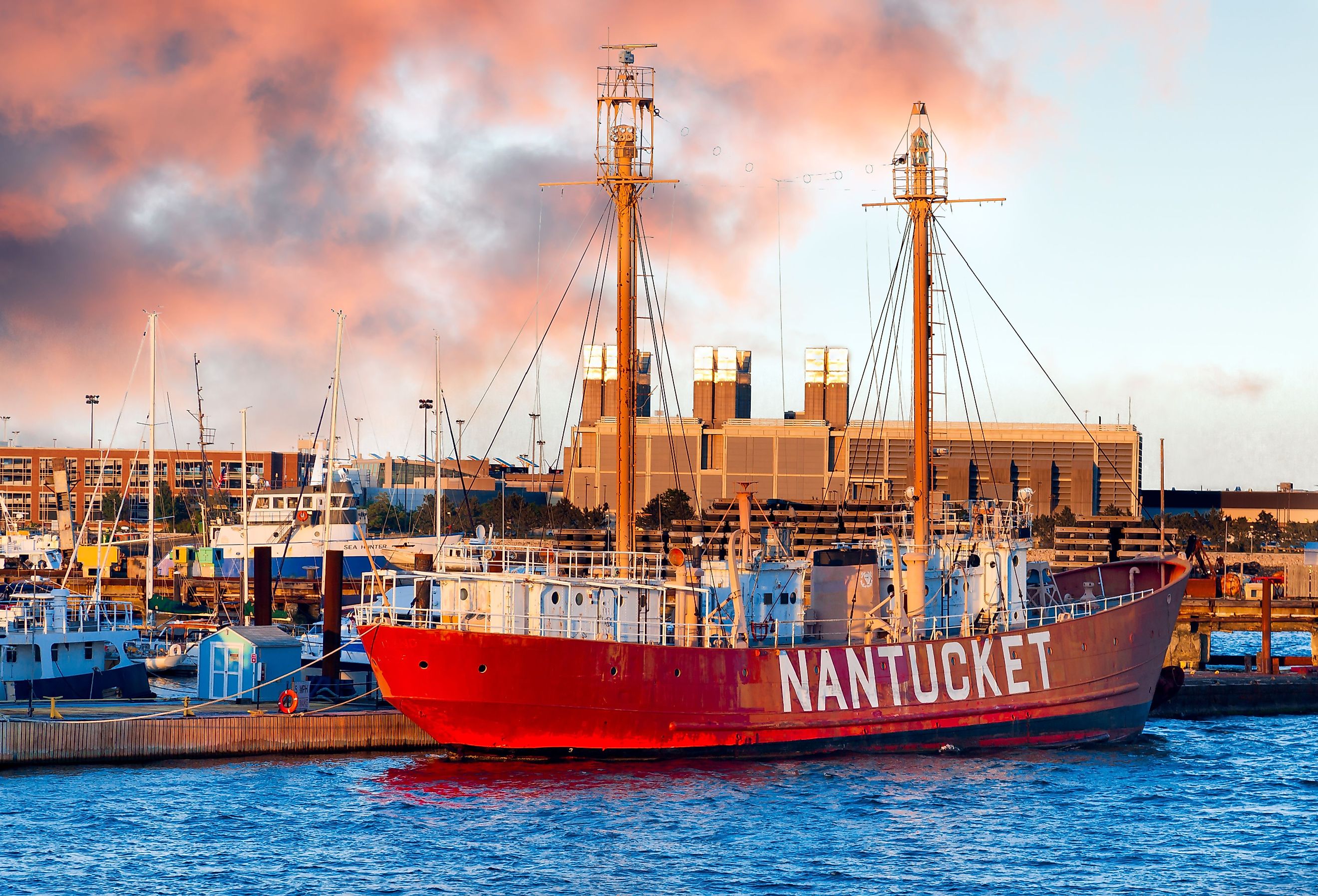 Historic Lightship on Nantucket dock. Image credit cdrin via Shutterstock. 