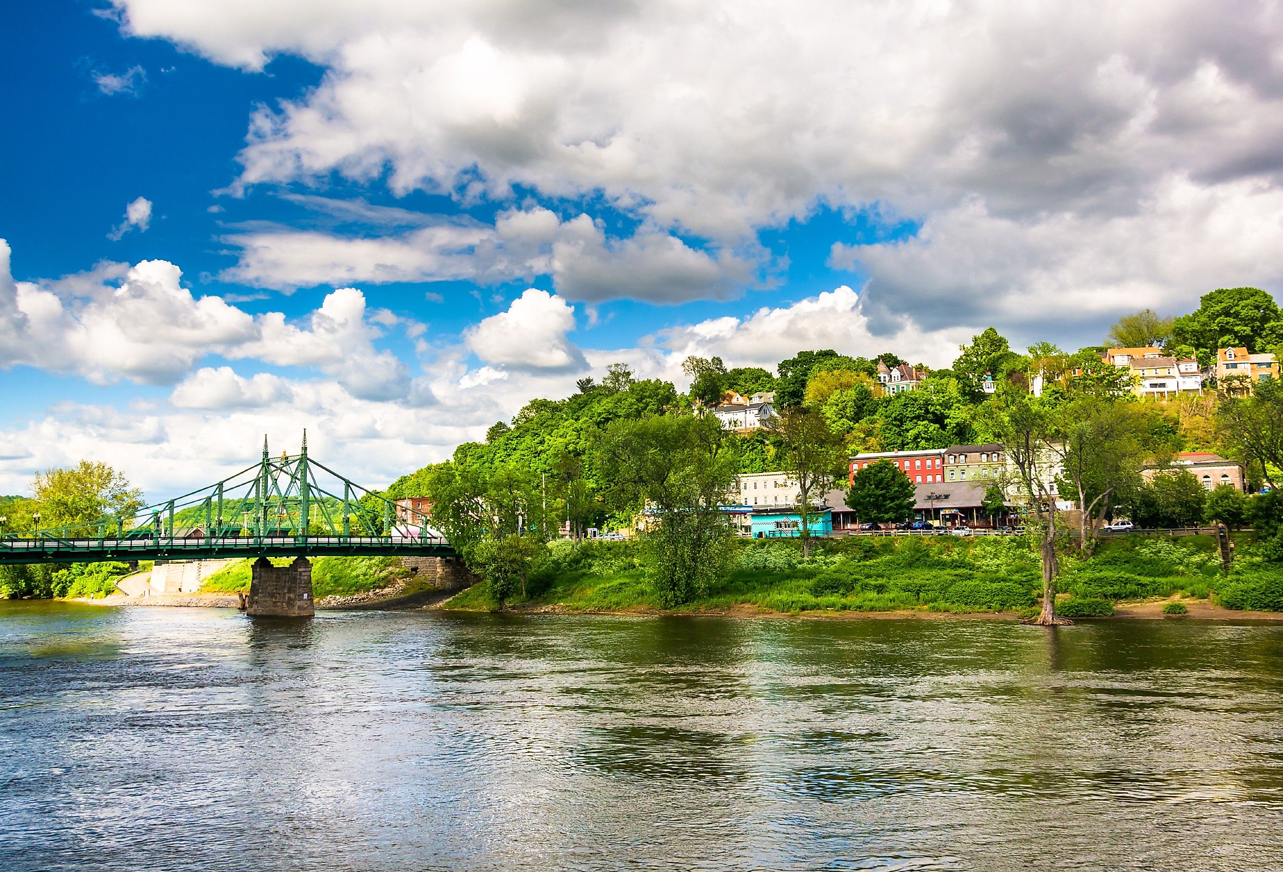 Phillipsburg, New Jersey, seen across the Delaware River from Easton, Pennsylvania.