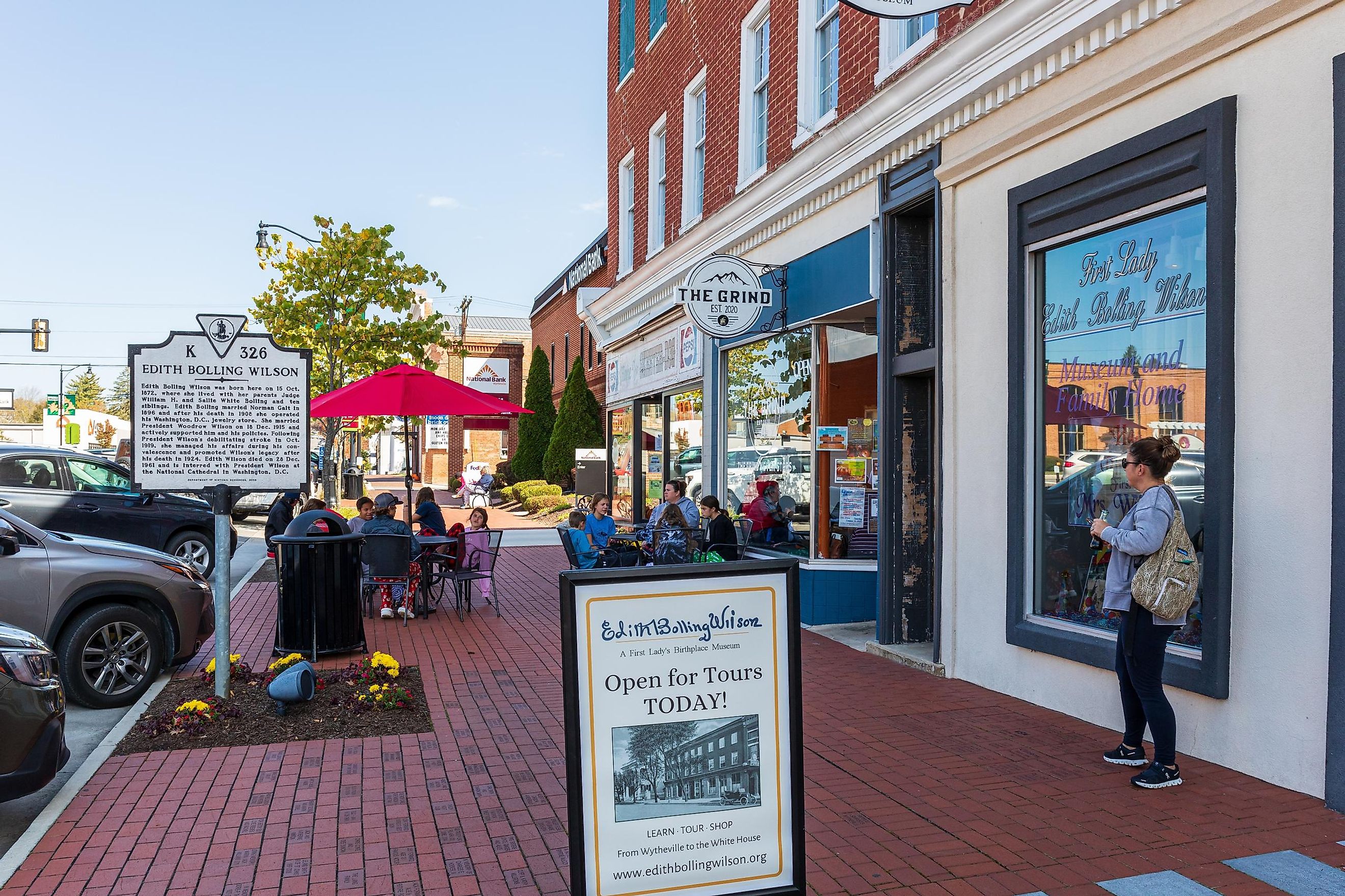 Beautiful street view in Wytheville, Virginia