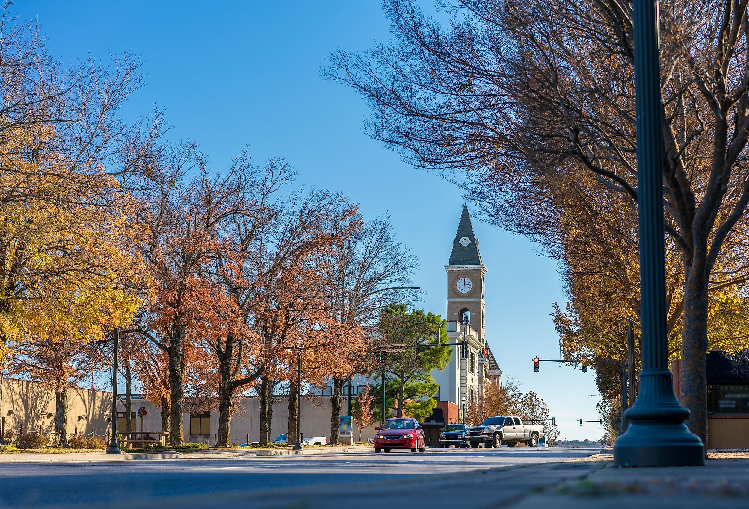 Downtown Fayetteville, Arkansas, Washington County Court House.