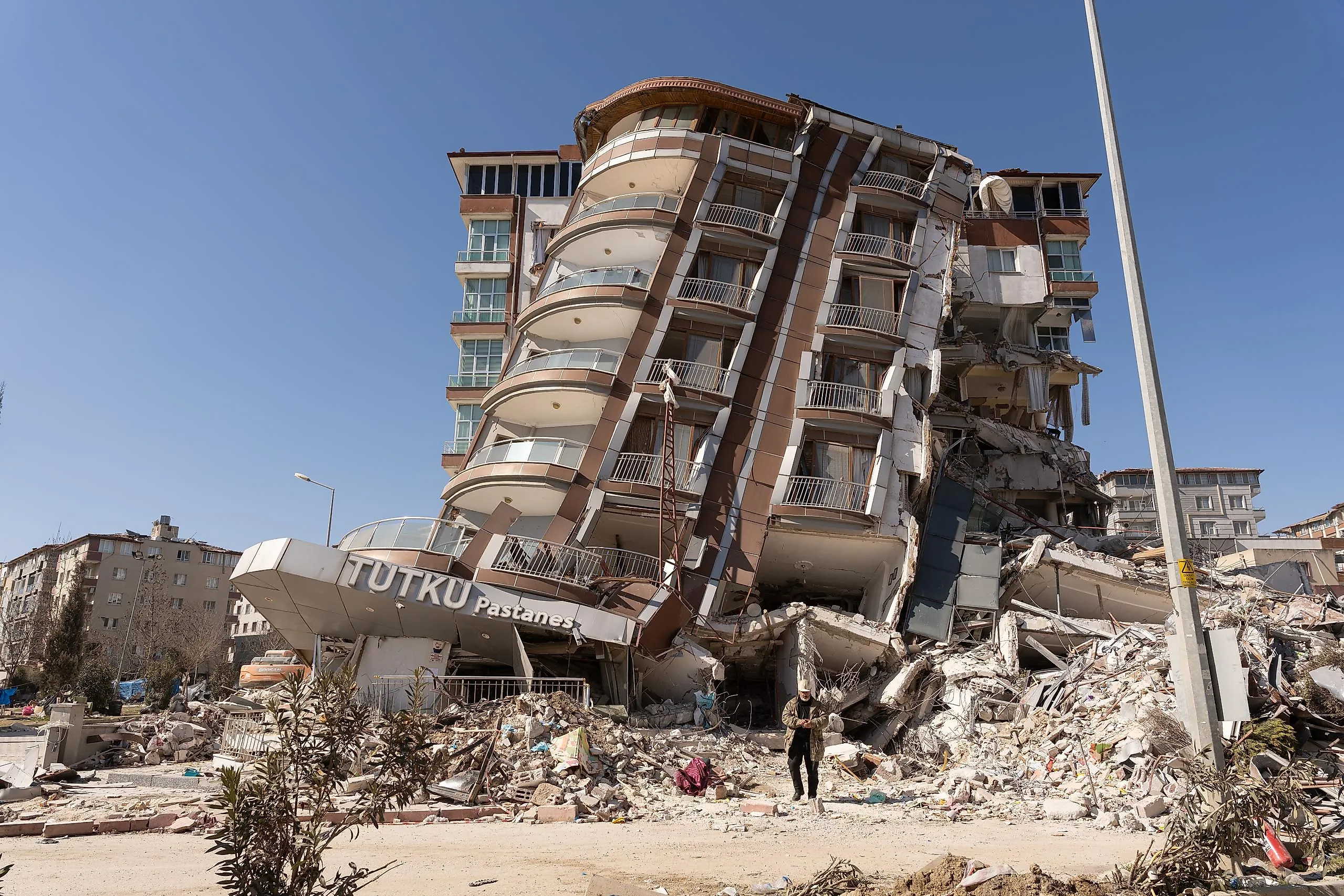 Turkey earthquake with a magnitude of 7.7