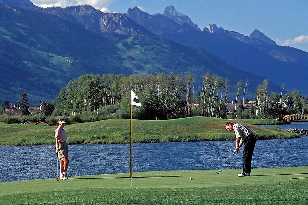 Golfing at Teton Pines in Jackson Hole, Wyoming. Photo Credit: Latham Jenkins / Flickr
