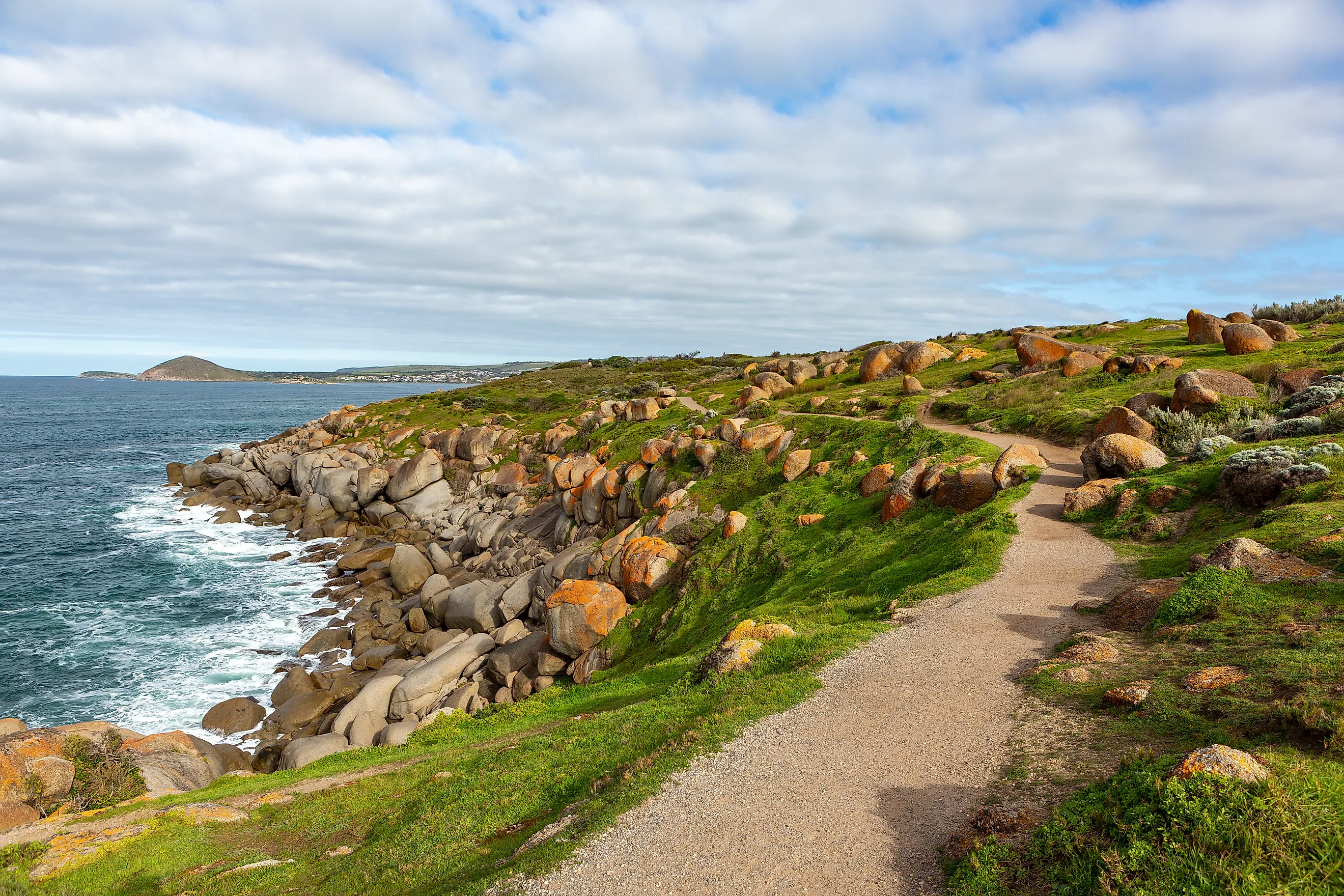Granite Island off Victor Harbor, South Australia.
