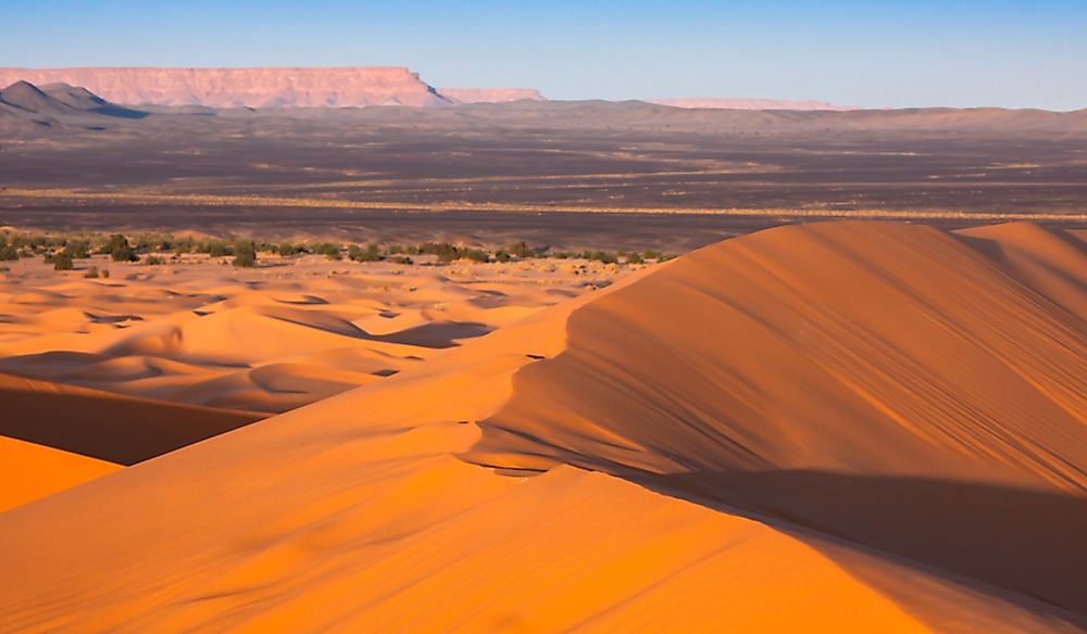 The Sahara Desert covers much of Northern Africa.