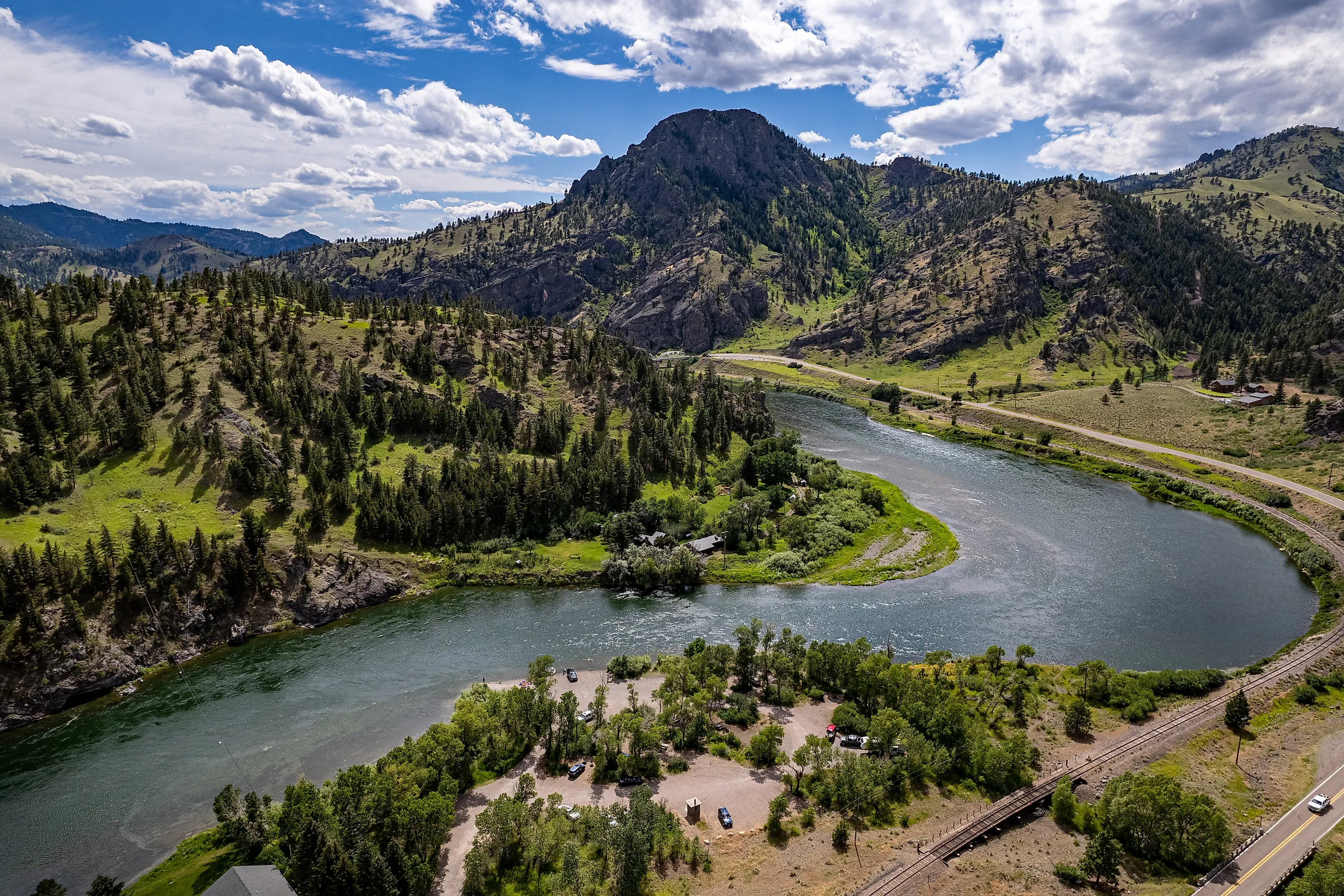  Upper Missouri River in Montana. Credit: Big Bear Aerials/Shutterstock.com