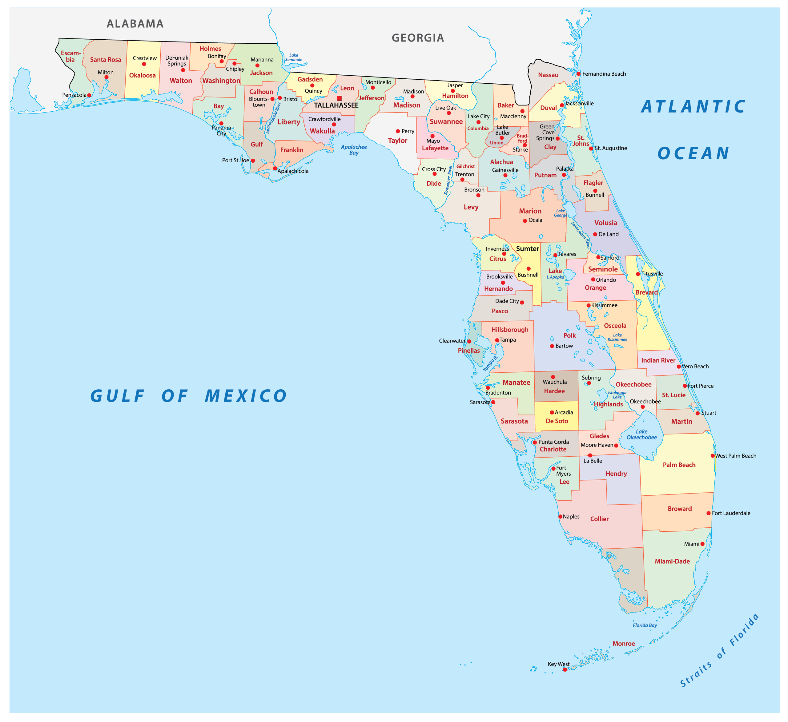 Florida Geography Map At Amanda Moretz Blog