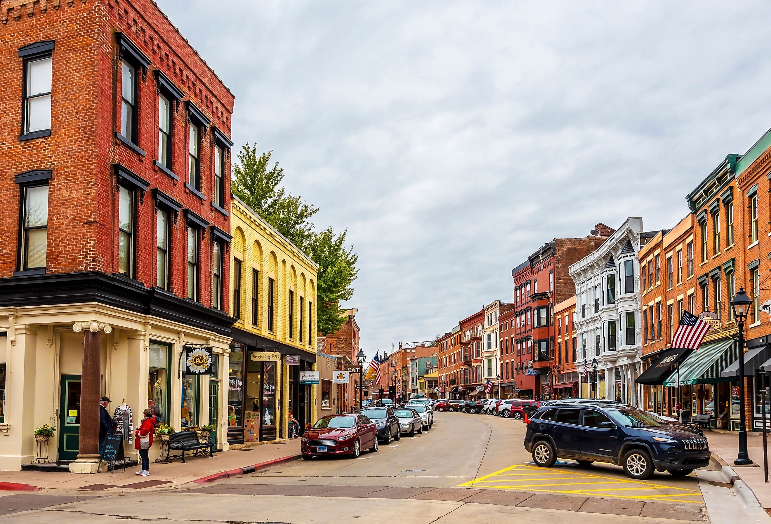 Historical Galena Town Main Street in Illinois of USA. Image credit Nejdet Duzen via Shutterstock.