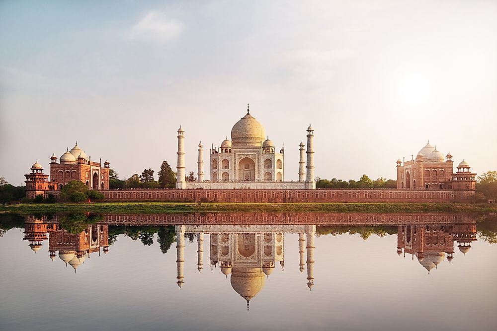 The Taj Mahal in Uttar Pradesh, India.