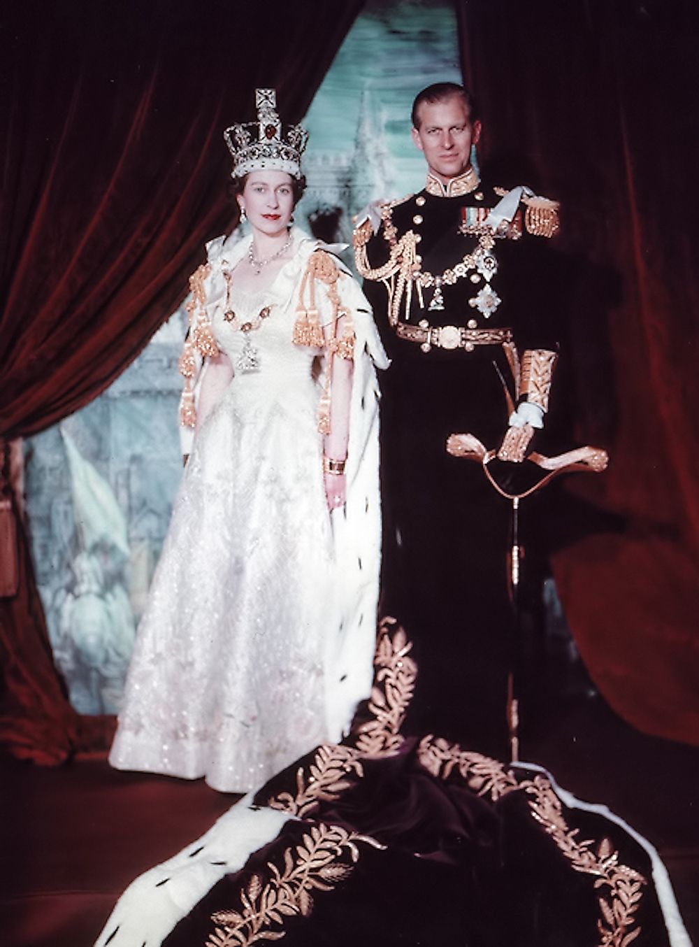Elizabeth II & Philip after coronation. Image credit: Cecil Beaton / Public domain