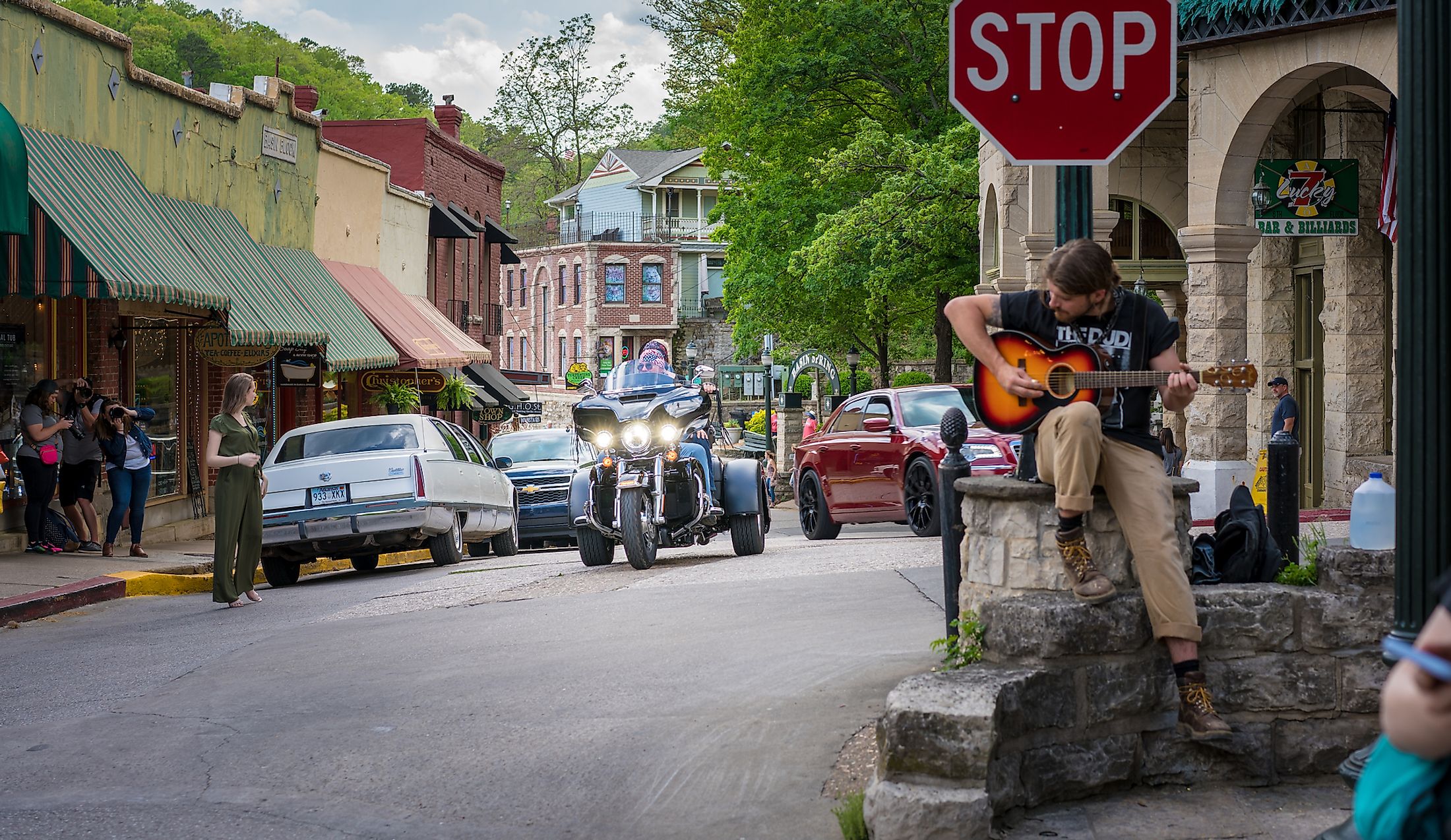 Downtown Eureka Springs, Arkansas.