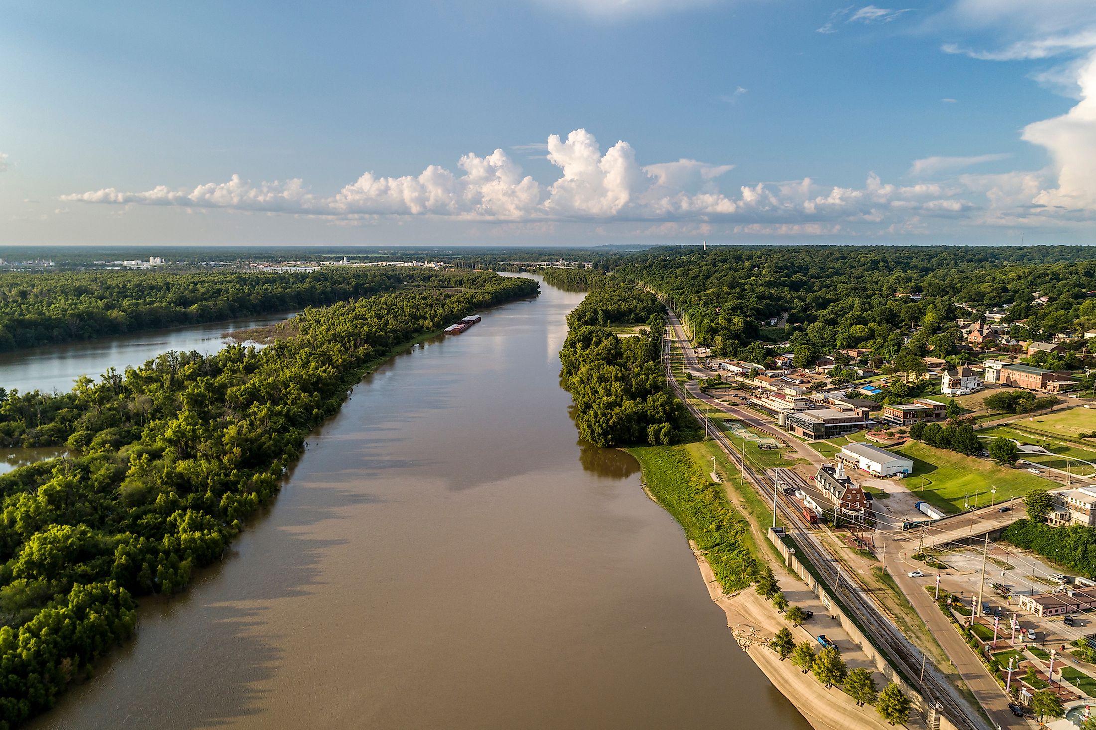 Yazoo Diversion Canal to the Port of Vicksburg.