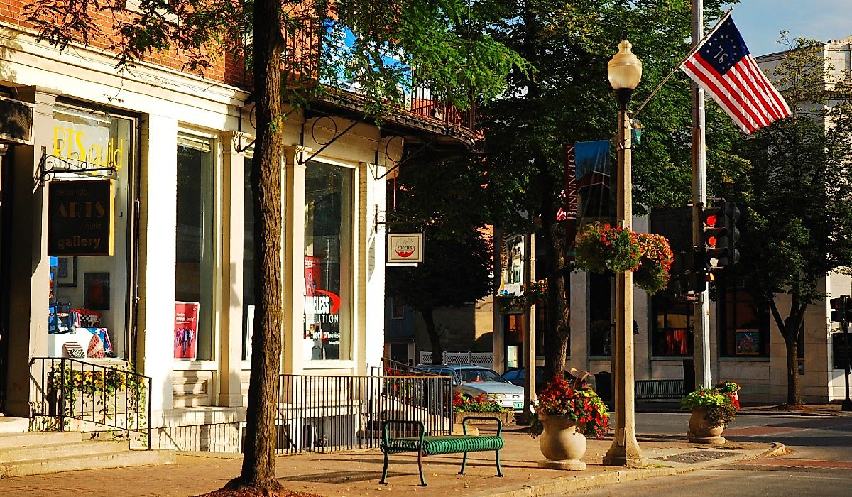 Downtown Bennington. James Kirkikis / Shutterstock.com