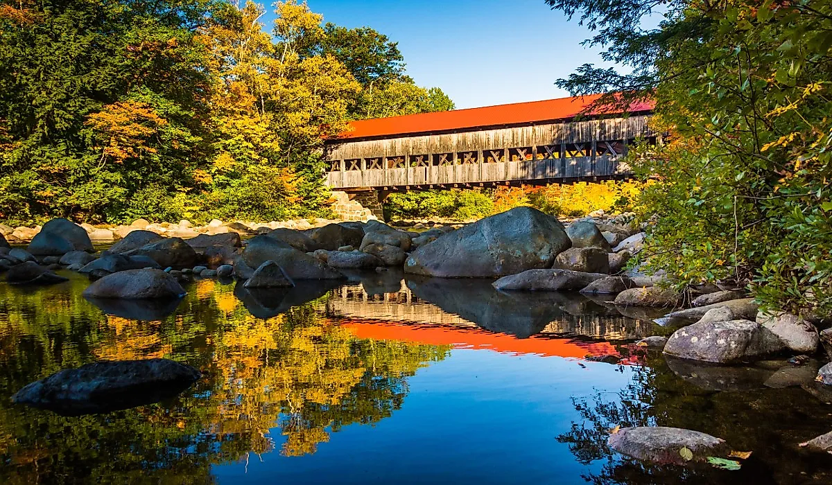 Albany Covered Bridge, along the Kancamagus Highway, New Hampshire
