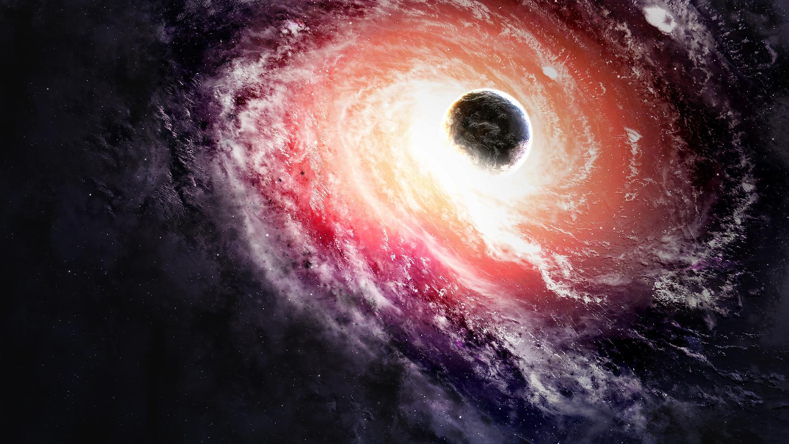 Black hole in space.