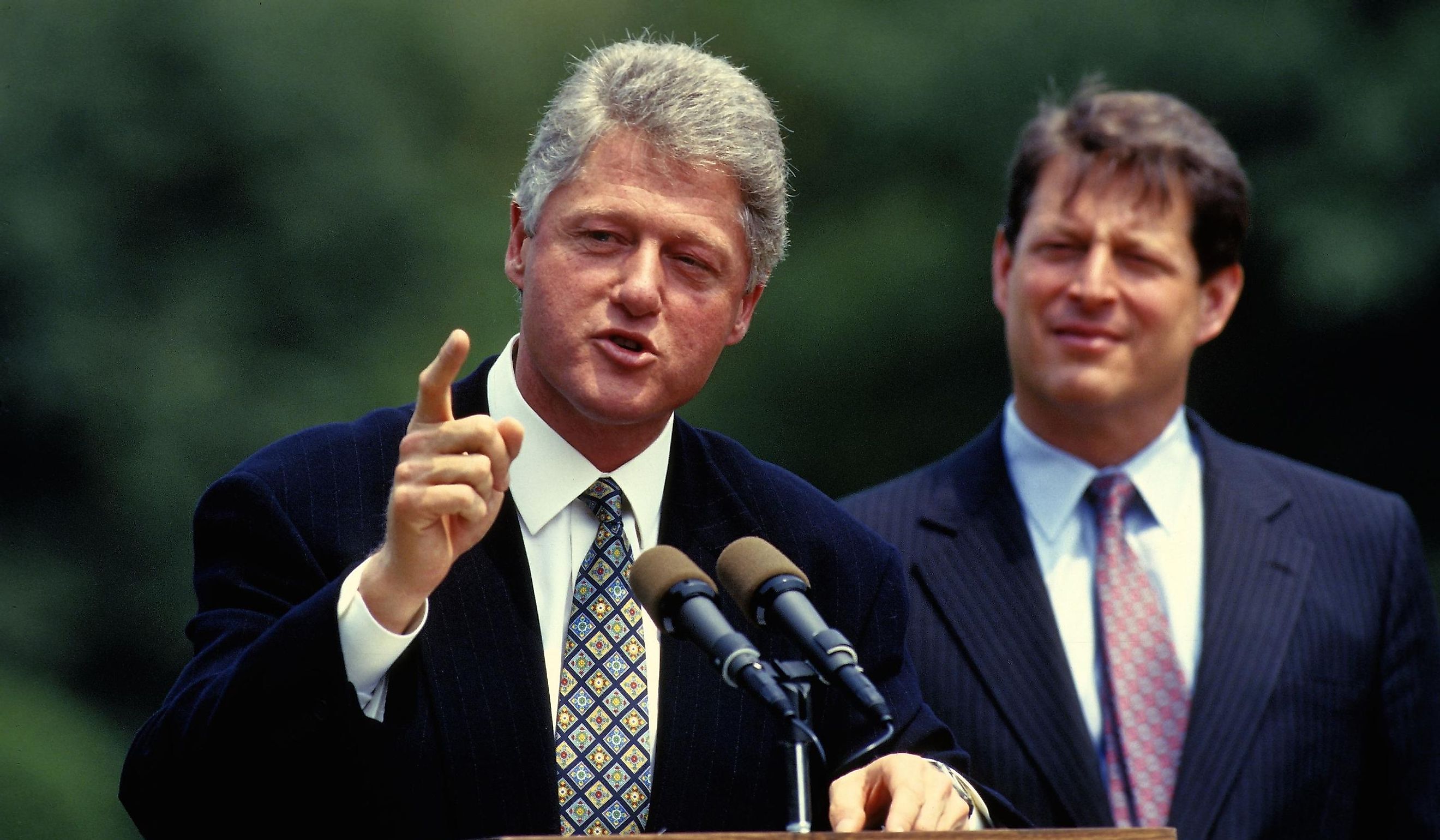 1993 President William Clinton and Vice President Albert Gore. Editorial Credit: Mark Reinstein / Shutterstock.com