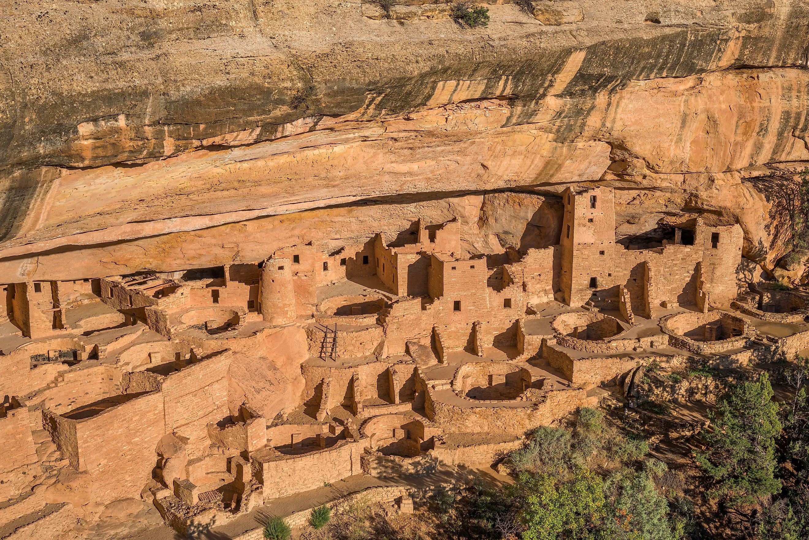 Cliff Palace, the largest cliff dwelling in North America, was built by the Ancestral Puebloans between 1190 and 1260 CE. 