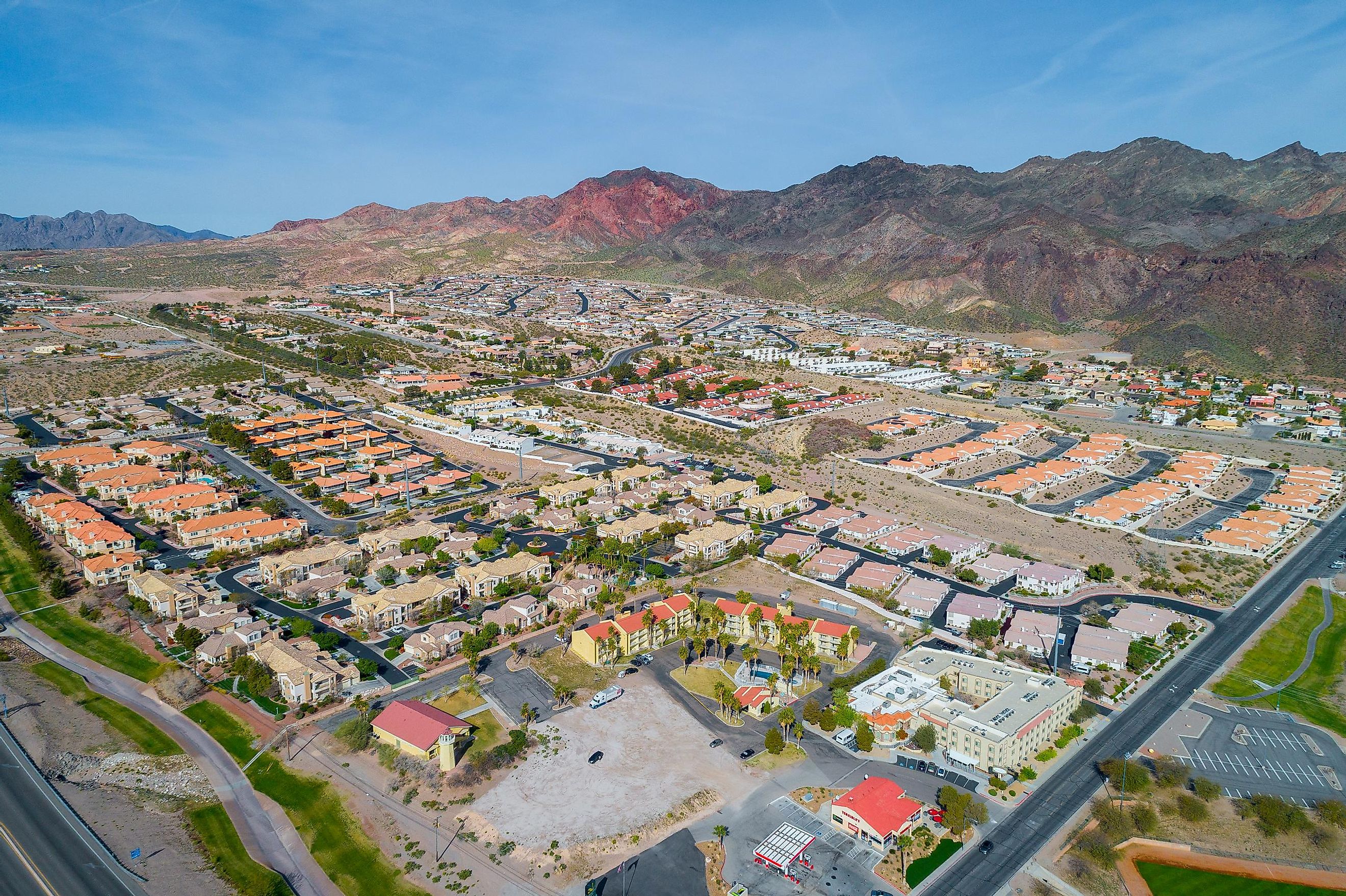 Aerial view of Boulder City, Nevada