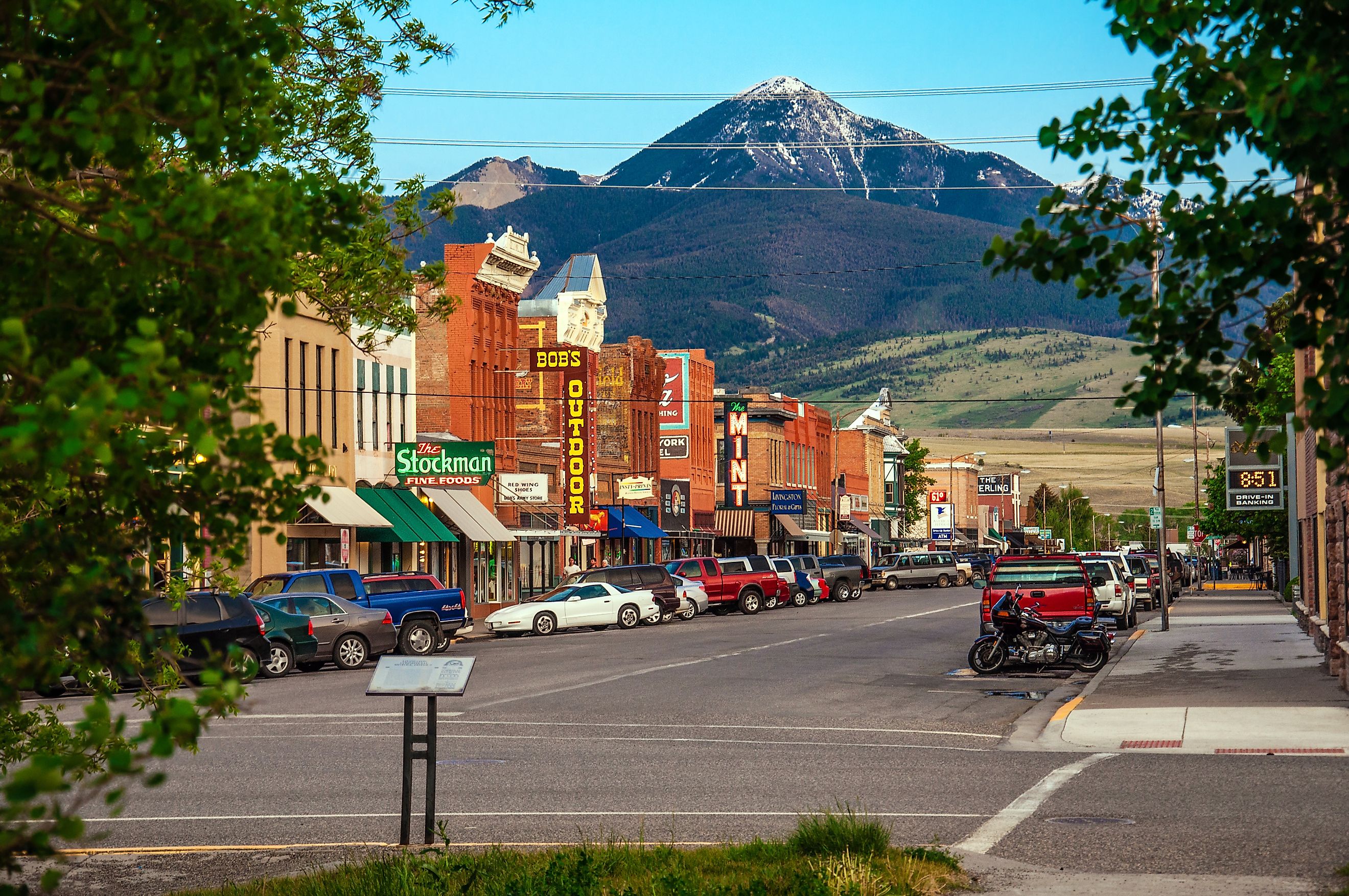 The charming Montana town of Livingston. 