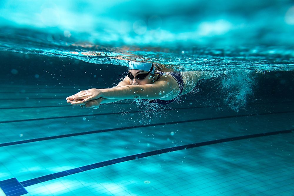 A professional swimmer.