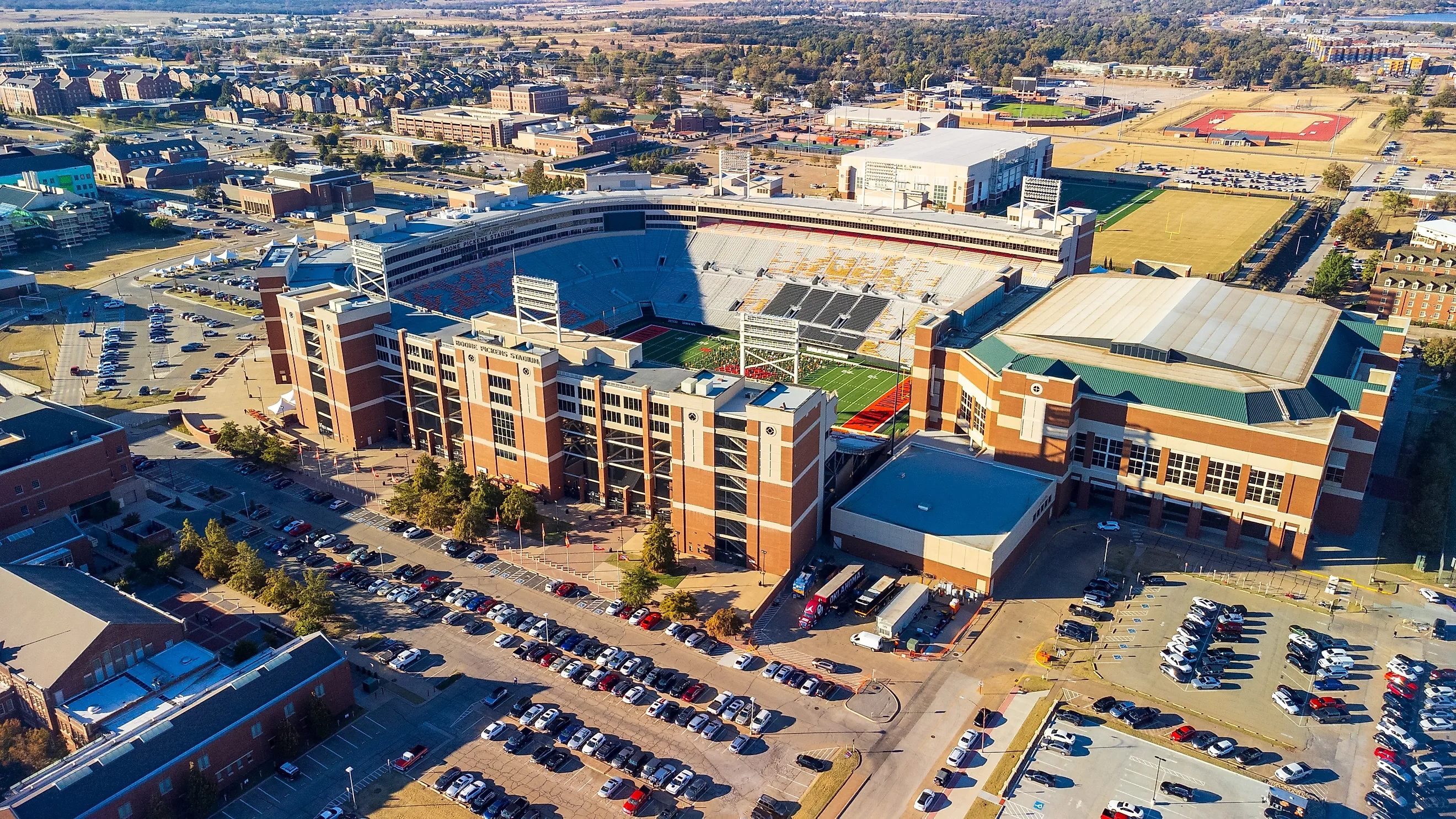 Boone Pickens Stadium in Stillwater, Oklahoma.Chad Robertson Media / Shutterstock.com.